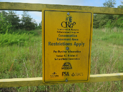 CREP easement sign
