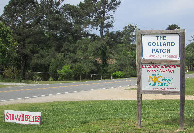 Collard Patch - strawberry sign