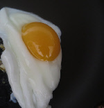 runny white and runny egg yolk