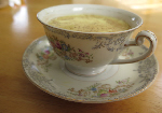 a cup of eggnog