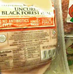 Meat label with animal raising claims