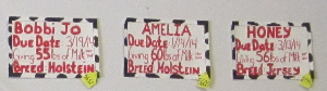 milking booth signs