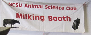 Milking Booth Sign